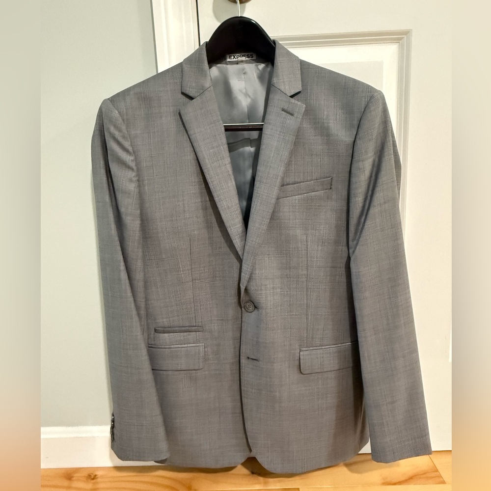 Gray suit - express. Slim fit